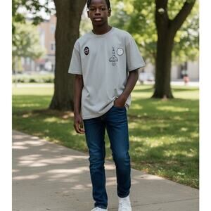 Kastlfel frost grey t-shirt mens decal med  new